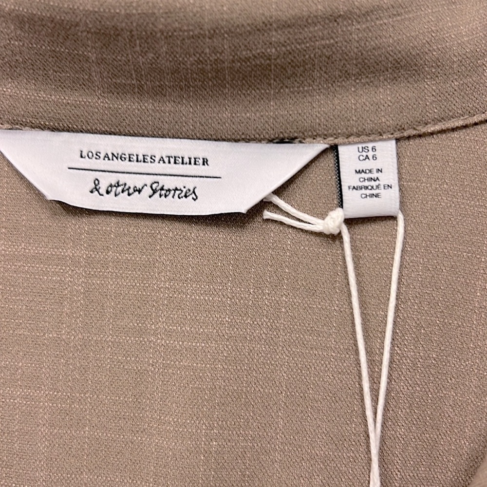 Other Stories Pleated Button Mini Dress - Picture 6 of 9